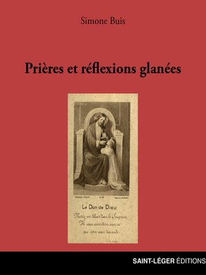 cover image of Prières et réflexions glanées